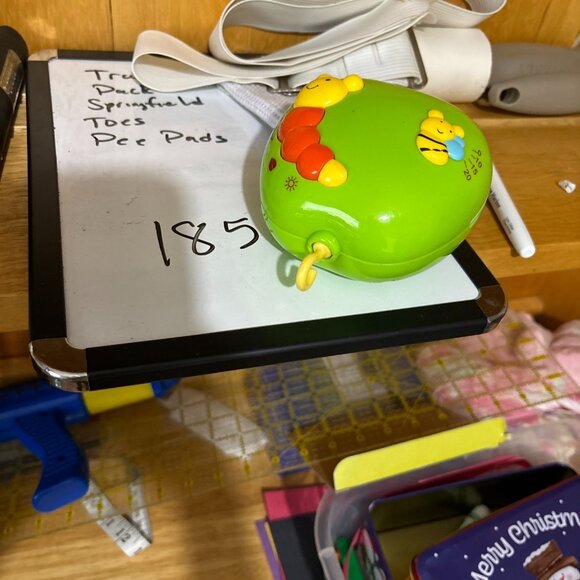 Vintage Green Apple Shaped Musical Wind-Up Toy Mobile Piece Nursery WORKS - Picture 9 of 9